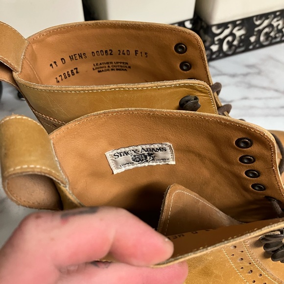 Mens stacy adams boots sz 13 - Picture 2 of 3